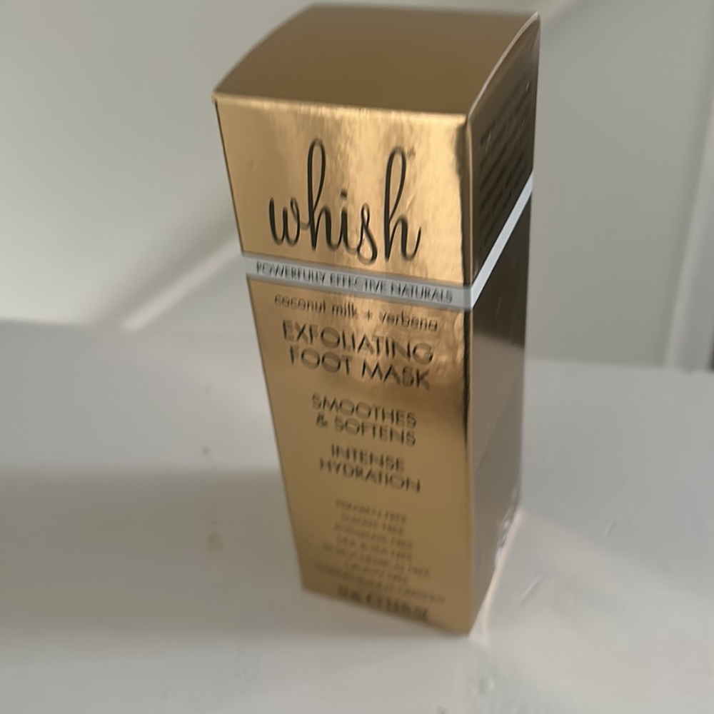 Whish Exfoliating Foot Mask NWOT NEVER OPENED
